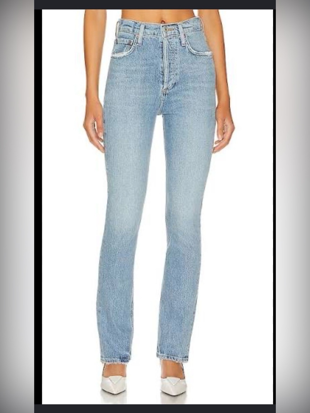 AGOLDE Ultra High Rise Slim Leg Jeans Medium Wash “Quiver” Size 26